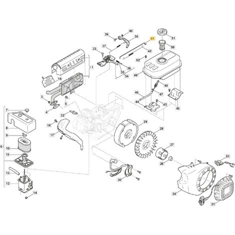 Vorbau Motorbeschleuniger Modelle LC170F ORIGINAL STIGA 118551178/0 (1/2)