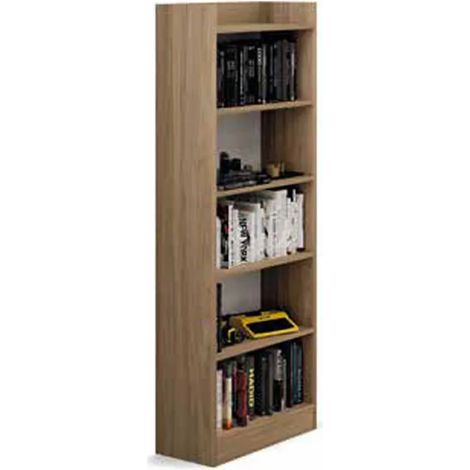 Mobile Libreria colore Noce Naturale 6 ripiani h. 180x64x29 cm (ALESSIA)