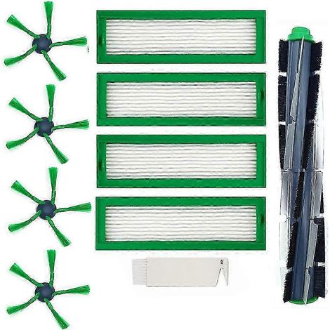 Brosses latérales de rechange et filtre HEPA pour robot Vorwerk Kobold VR200 VR300 (1/5)
