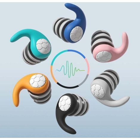 Bouchons d'oreilles antibruit, protections auditives étanches et réutilisables (1/3)