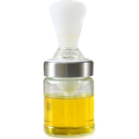 Botella de aceite con cepillo, cepillo para barbacoa resistente al calor para exteriores, cepillo para botellas de aceite de cocina, utensilios de cocina y barbacoa.