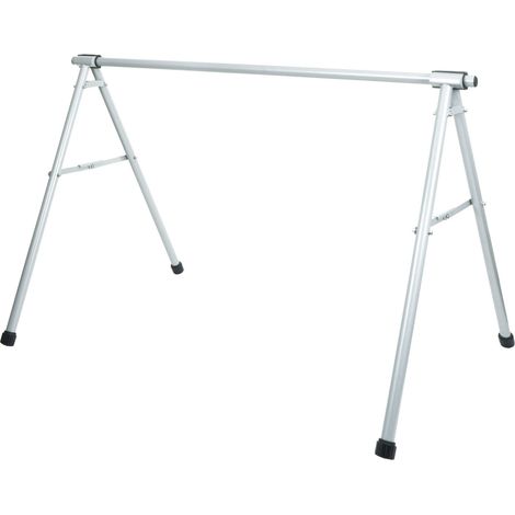 Support à vélos suspendus porte-vélos extensible pour 6 à 10 vélos métal thermolaqué 114x170-276x114 cm argent 040010275 (1/5)