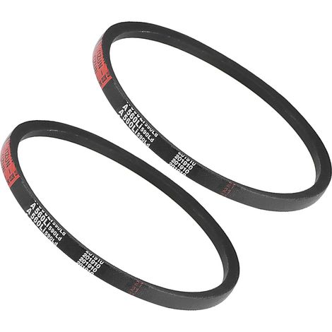 2pcs A-560Li/A22 Entraînement Courroie 13 mm Largeur x 8mm Hauteur  Trapézoïdale, A-Section Caoutchouc Enveloppé pour Transmission Utilisation, 560mm Intérieur Circonférence (1/5)