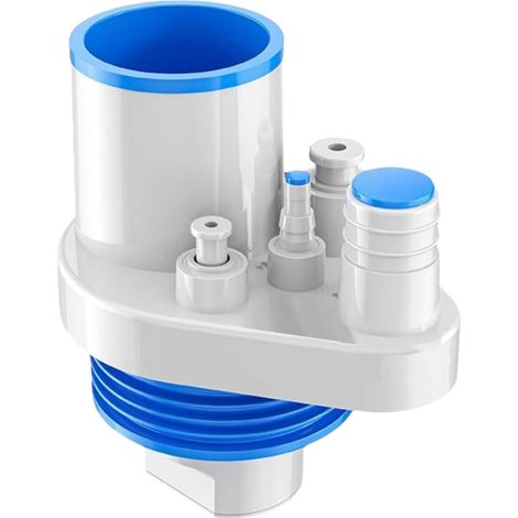 Raccord en T PVC pour Évier de Cuisine, Anti-Odeurs avec Filtre Haute Efficacité, Connexion Multifonction Lave-Vaisselle et Purificateur d'eau 40/50 mm (1/5)