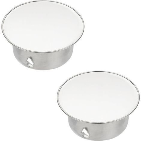 Chimney cover, adjustable seal, round hole cover, suitable for 50 mm diameter pipes, silver - 2 pieces (1/5)