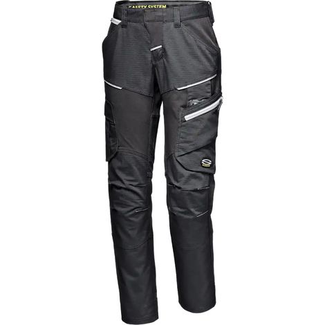 SIR SAFETY SYSTEM GEMINI GUARD Pantalon de travail femme multipoches noir Taille 42