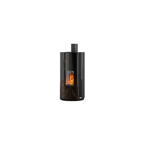 Godin – Poêle à granulés étanche 9 kW – Sortie fumées dessus – Autonomie 9 à 34 h – Classe énergétique A+ – Dimensions 57,2 x 54,4 x 112,1 cm (1/6)
