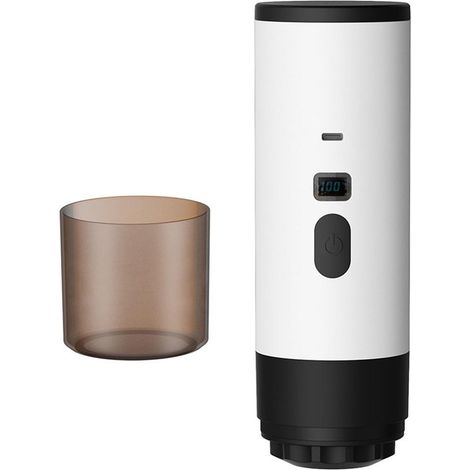 Cafetera espresso eléctrica portátil de 12 V - Cafetera espresso totalmente automática - apta para café molido y cápsulas NS (1/2)