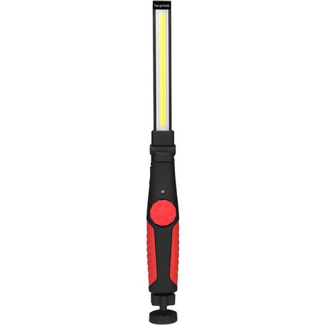 Torcia Led Ricaricabile USB Lampada Lavoro Portatile Base Calamitata Regolabile