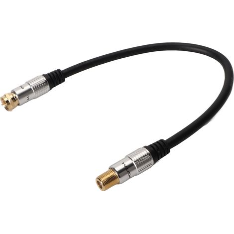 Câble coaxial F mâle-femelle connecteur plaqué or pour son numérique vidéo HDTV CATV modem récepteur satellite (1/5)