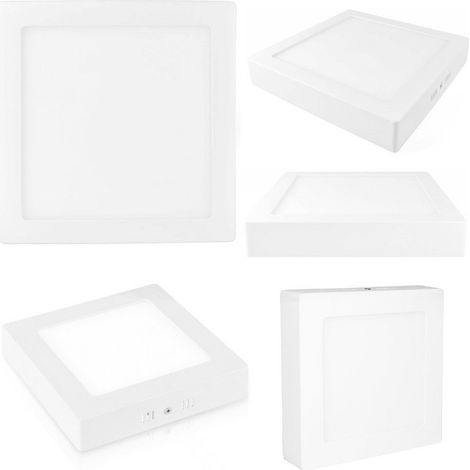 Spot De Plafond à Led Carrées De 18w, Montées En Surface, Lumière Blanche Froide (1/5)