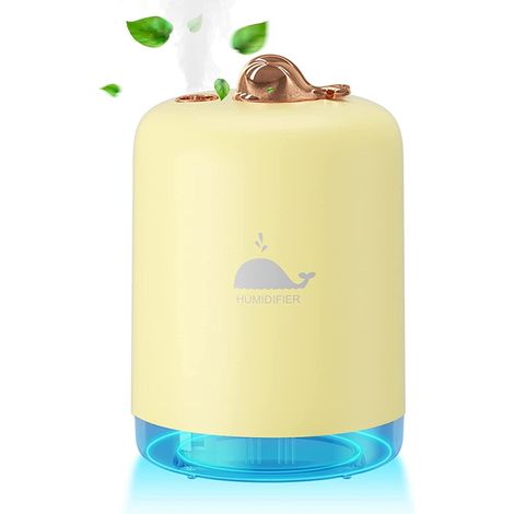 Humidificateur Mini - Brumisateur à Froid USB - Pour Chambre Bureau Voiture Voyage - 8 Heures d'Autonomie - 1 Pièce (1/5)