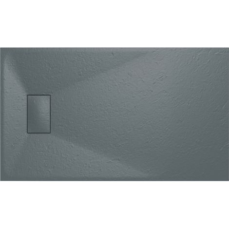 Aquariss SMC Slate Effect Shower Enclosure Tray Base 70cm Wide and Length 120cm Anthracite