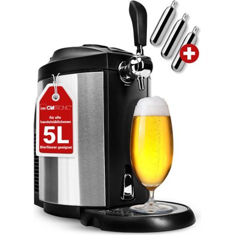 Clatronic BZ 3740 Bierausschank schwarz und silber (1/5)