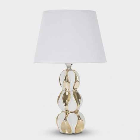 Lámpara de mesa de cerámica con pantalla Glam Balls (1/5)