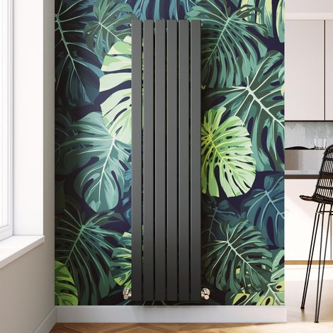 ELEGANT 1800 x 452mm Vertical Radiator Designer Double Column Radiators Bathroom Flat Panel, Anthracite (1/5)