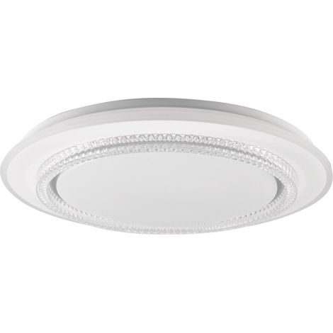 Plafoniera LED 72W rotonda 48cm bianca CCT IP44 con telecomando (1/5)
