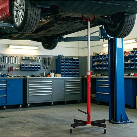 Hydraulik‑Hebeschrank mit 500 kg Tragfähigkeit, hydraulischer Hubwagen aus Stahl mit Schwenkrädern und Fußpedal, mobiler Hebetisch für Werkstatt‑ und Lagerbedarf (1/5)
