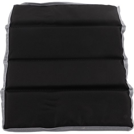 Tapis de sol pliable, imperméable, doux et portable pour pique-nique, camping et plage (noir) (1/5)