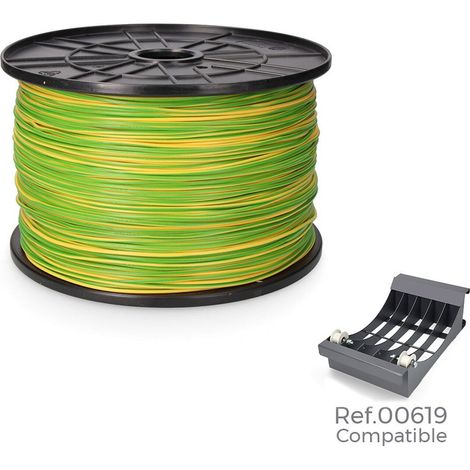 E3/28982 BOBINE CABLE FLEXIBLE 1,5MM BICOLORE 1000MTS (BOBINE GRANDE Ø400x200MM)