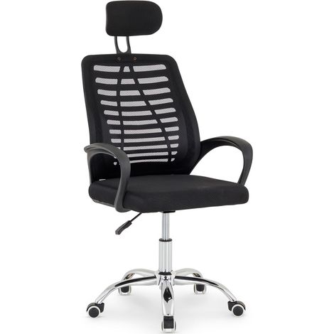 Chaise de bureau SEATTLE - Noir (1/4)