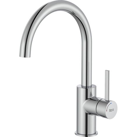 ROCA A5A4A9EC00 ONA Grifo Monomando Lavabo con Maneta Lateral Cold Start Cromo - ref: A5A4A9EC00 (1/2)