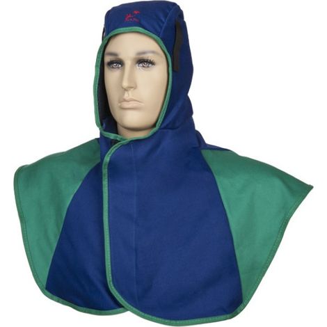 Capucha azul retardante a la llama WELDAS Fire Fox modelo largo