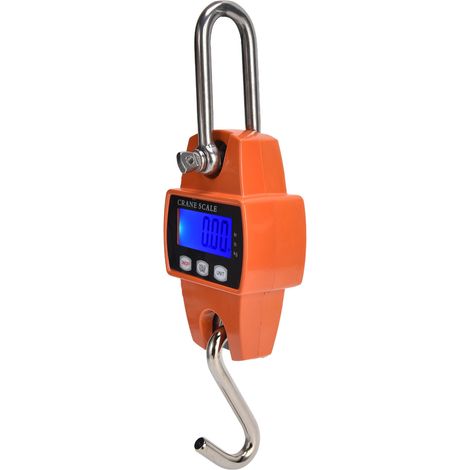 Digitale Gepäckwaage bis 300 kg, tragbare Gepäckwaage, Wiegehaken, Batterie nicht im Lieferumfang enthalten (1/5)