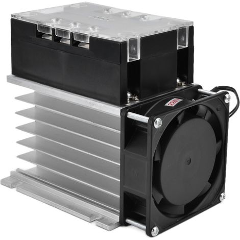 Régulateur statique triphasé à thyristors pour contrôle de température et tension, variateur de puissance AC380V, équipement industriel TSR-100WA-H avec radiateur (1/5)