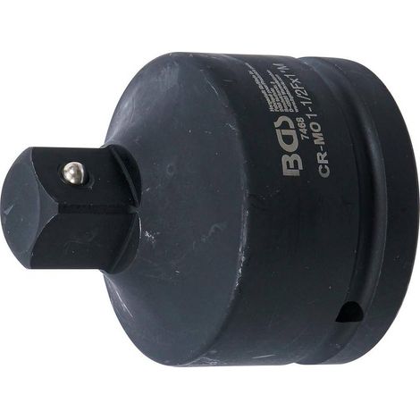 Adaptateur Clé à Douille à Choc - Femelle 38 mm (1-1/2), Mâle 25 mm (1) - Acier Résistant - Compatibilité et Robustesse - D-Work (1/5)
