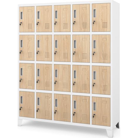 Wertfachschrank ROBERT, 1360 x 1720 x 450 mm, Eco Design: Weiß/Sonoma Eiche