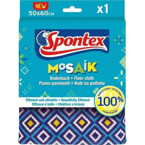 Accesorio de limpieza spontex mosaik microfibra 50x60 cm (1/3)