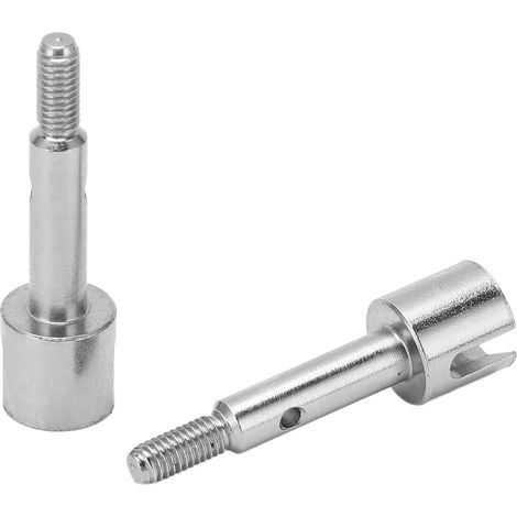 1 paire de coupelles d'essieu arrière en acier inoxydable, pièces de rechange RC pour WLtoys 144001 144002 124018 124019 124017 124016 voitures 1/14 (1/5)