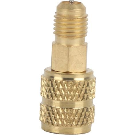 Adaptateur femelle R410A Connecteur de tuyau SAE HVAC Raccords en cuivre Adaptateur A / C 1 / 4inch SAE mâle à 5 / 16inch (R410A Adapter) (1/2)