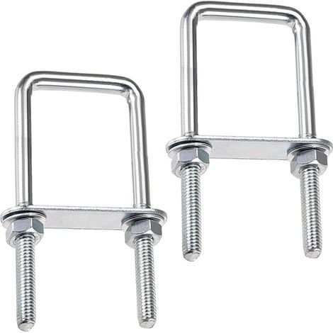 – Boulon en U M8 60x120mm – Acier inoxydable 304 – Fixation pour tuyaux et pièces mécaniques – Installation rapide sans outil (1/5)