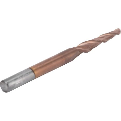 Fraise conique robuste, durable, longue durée de vie, excellente évacuation des copeaux, fraise à spirale à bout sphérique pour la découpe R1.0x20.5xD4x50 (1/5)