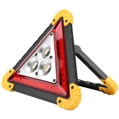Triangles de signalisation pour voiture, triangle de panne multifonction à LED, panneau d'arrêt triangulaire de signalisation portable