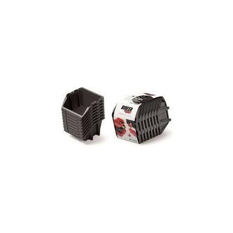 Kistenberg kuwety 15 bineer short 8szt. czarne 144x118x84mm