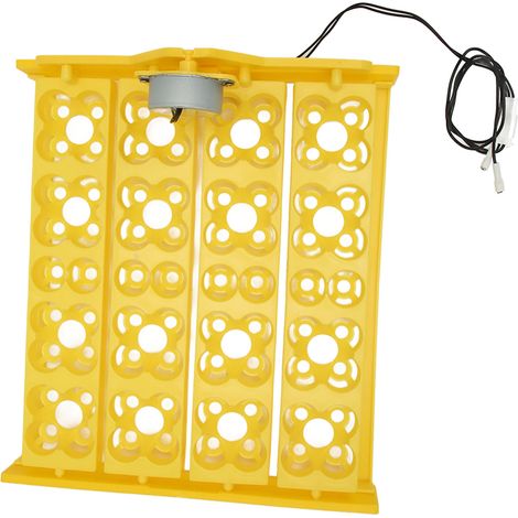 Plateau de retournement d'œufs multifonction automatique pour 16 œufs de canard ou 72 œufs de caille, incubation AC220V (1/5)