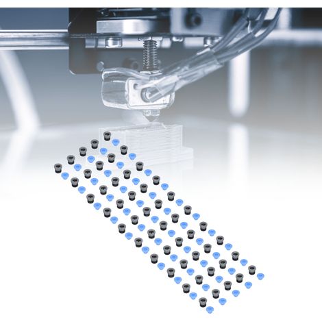 50 Pièces Connecteur Tête de Valve Pneumatique pour Accessoires Imprimante 3D VORON Extrudeur PTFE ECAS04 (1/5)