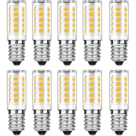 Ampoule Led Mais 33 Perles De Led Pour Chaque E12 3w, 220-240v, Blanc Froid 6000k, Non Dimmable, Pour Éclairage Intérieur, Lustre/Lampe De Bureau /Applique, Lot De 10 (1/5)