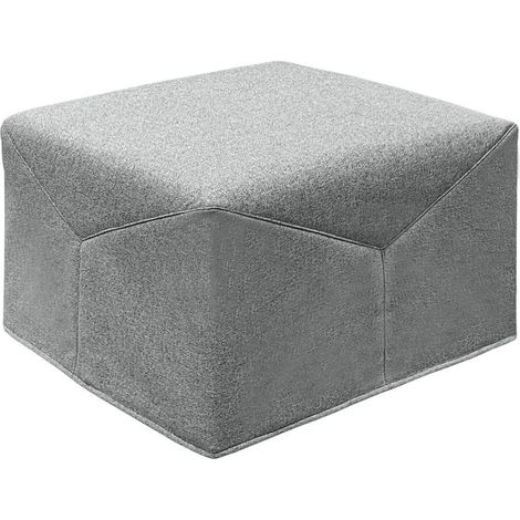 EVERGREENWEB - Pouf Letto Singolo con Materasso Waterfoam Alto 10 cm, Salvaspazio Pieghevole, Puff poggiapiedi, Ottomano, Tessuto Sfoderabile e Lavabile, per Camera Cameretta Soggiorno - Iris (1/4)