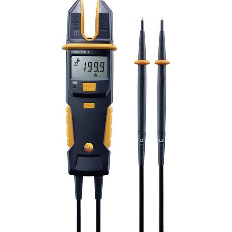 testo 755-1 Multimètre , Pince ampèremétrique numérique CAT IV 600 V, CAT III 1000 V Affichage (nombre de points): 4000 W280681
