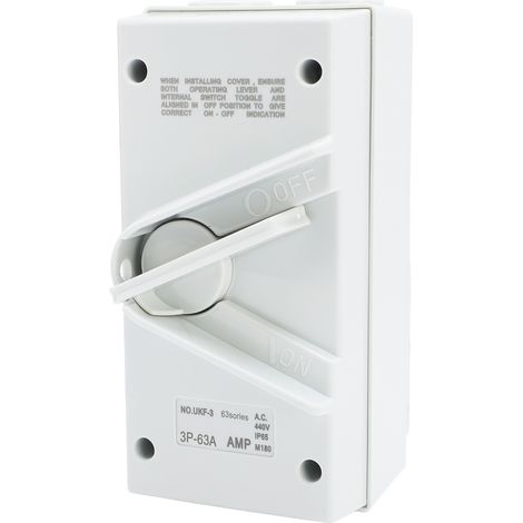 Disjoncteur de moteur fermé AC440V 63A, disjoncteur étanche IP65 à 3 pôles (1/5)