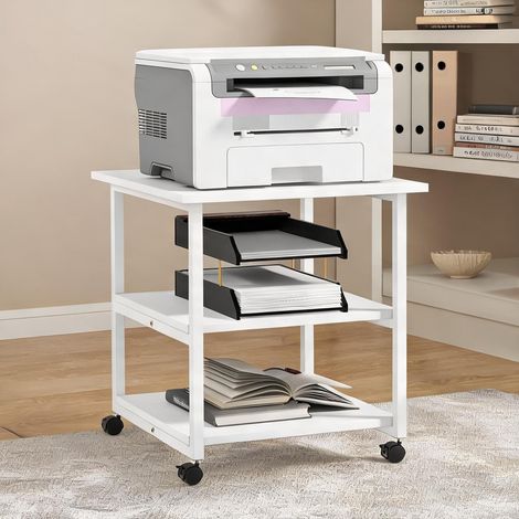 Meuble de rangement de bureau bianco 50 x 50 x 52,5 cm (1/5)