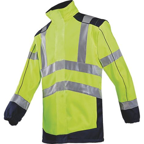 Veste jaune fluo/marine softshell Drayton- taille XL - Sioen