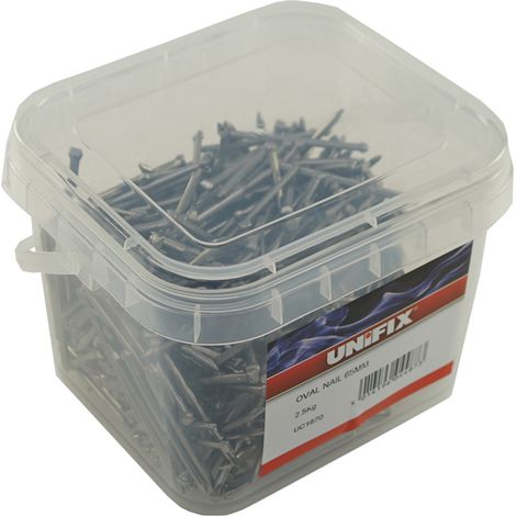 Unifix Bright Oval Brad Nails 50mm - Box of 4 (1/2)