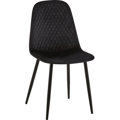 Stuhl Giverny Samt schwarz (1/5)