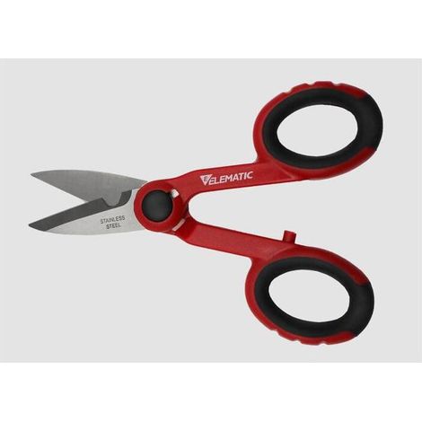 12 x FORBICI P/ELETTRICISTA LAME DIRITTE ACCIAIO INOX