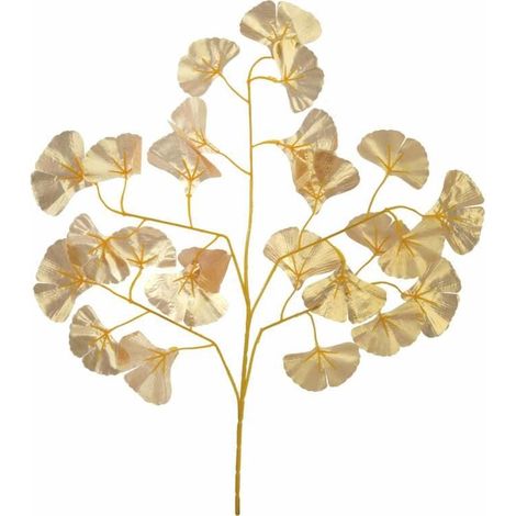 Ramo decorativo con foglie, 58 cm, colore argento. (1/2)